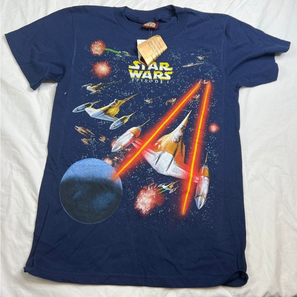 New Vintage Rare 90s Star Wars Episode all over print T-shirt